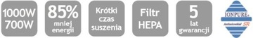 Suszarka do rąk kieszeniowa R1.1 - 100% higiena