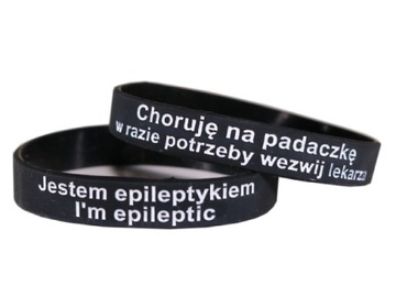 BRANSOLETKA CHORUJĘ NA PADACZKĘ EPILEPSJA 202 CZAR