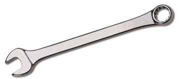 KLUCZ 15 MM PŁASKO - OCZKOWY PŁASKI POLEROWANY CrV