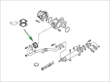 Заглушка EGR VW Jetta Polo 1.2 1.6 2.0 TDi CR 2 с Common Rail gen.