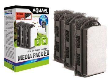 AQUAEL WKŁAD FZN MINI CARBOMAX - MEDIA PACK 3 SZT