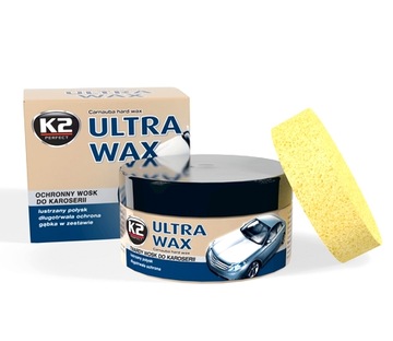 K2 ULTRA WAX PASTA WOSKOWA Z GĄBKĄ 300 G CARNAUBA