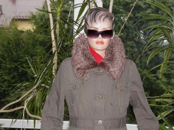 ORSAY EXTRA KURTKA PARKA +FUTRZANY KOŁNIERZ R _40