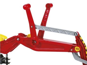 Roll Toys задний экскаватор с замком, красный