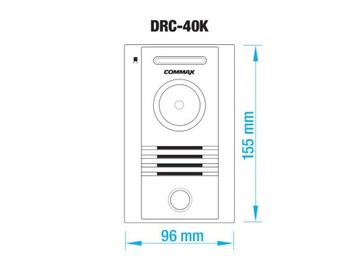 Камера накладного монтажа Commax DRC-40K OUTLET (04601)