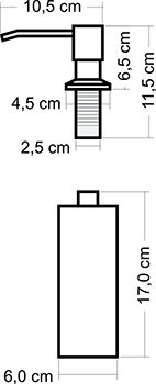 COMPARTMENT серый диспенсер для смесителя для раковины