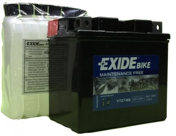 AKUMULATOR EXIDE 12V 6Ah YTZ7-BS ETZ7-BS