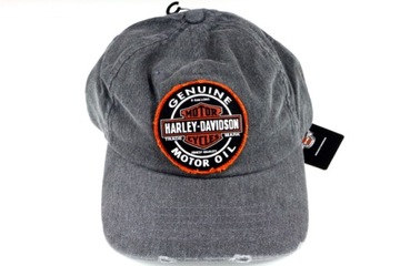 HARLEY DAVIDSON - CZAPKA GRAFITOWA OIL 100% ORG HD