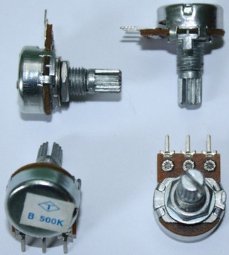 POTENCJOMETR OBROTOWY 1 kOhm. Oś 15mm lub 25mm