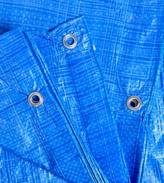 БРЕЗЕНТ 8х12м СИНИЙ ПРОЧНЫЙ СУПЕР КАЧЕСТВО 75г