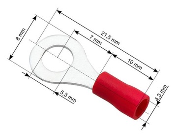 Konektor oczkowy M5 10szt.