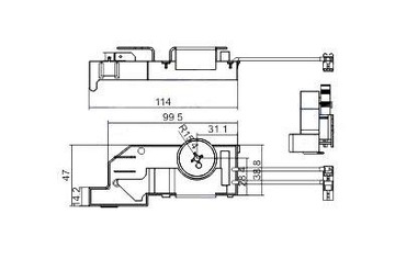 Регулятор скорости для Bosch GSH 11 E, GBH 11 DE 1617233055