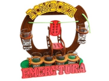 BOMBOWA EMERYTURA Z KIELISZKAMI prezent EMERYTA