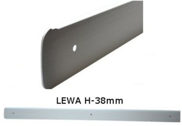 Listwa boczna do blatu 38mm LEWA aluminium