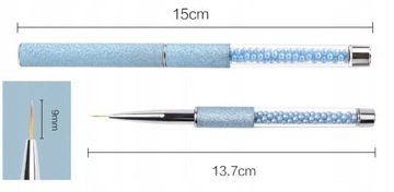ЩЕТКА ДЛЯ ТОНКОГО ДЕКОРИРОВАНИЯ НОГТЕЙ, щетина 9 мм.
