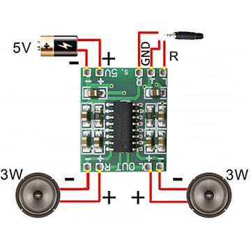 2 модуля мини-усилителя PAM8403 AVR ARDUINO мощностью 3 Вт