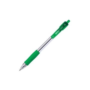 DŁUGOPIS RYSTOR 0.7mm ZIELONY automatyczny BP-EKO GŁADKOPISZĄCY Wygodny