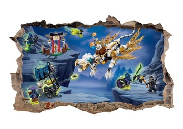 Naklejka plakat na ścianę LEGO NINJAGO ! 3D XL !