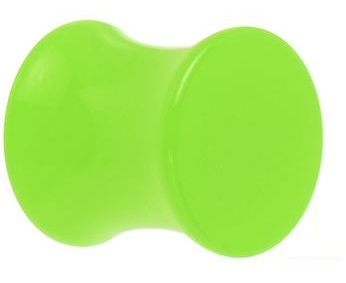 TUNELE PLUGI ZIELONY UV AKRYLOWY PLUG 8 mm