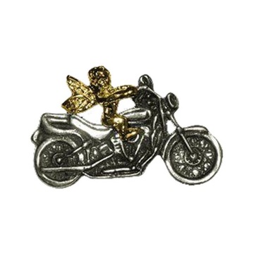 Przypinka Pin znaczek motocyklowy ANIOŁ gold gift