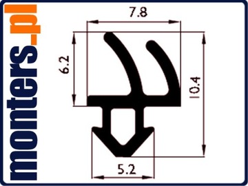 Уплотнитель оконный Rehau Skrz Черный KR10 (s1388)