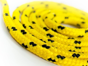 Lina Linka polipropylenowa pleciona żeglarska wytrzymała 10mm ŻÓŁTA 50m