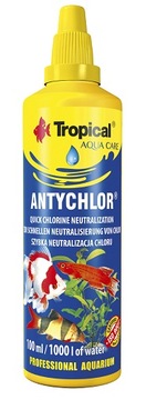 Tropical ANTYCHLOR 100ml UZDATNIACZ na 1000L WODY
