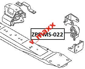 Подушка коробки передач, MITSUBISHI L200 89-96