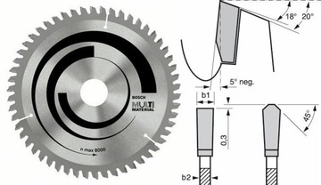 Tarcza pila drewno laminat aluminium BOSCH 165 30 42z