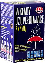 ЗАМЕННАЯ ВСТАВКА ORO ДЛЯ ПОГЛОЩЕНИЯ ВЛАГИ 2x450G ЭФФЕКТИВНАЯ