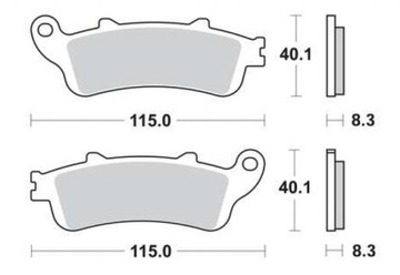 ЗАДНИЕ ТОРМОЗНЫЕ КОЛОДКИ TRW HONDA VFR 800 ABS 02-05