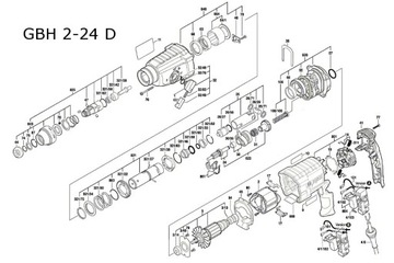 Держатель SDS Plus Bosch GBH 2-24 GBH 2-26 GBH 36