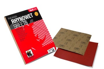 50 x INDASA Papier ścierny wodny RHYNOWET Red P320