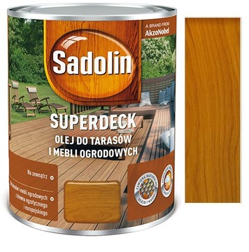 SADOLIN Superdeck 0,75l Olej do drewna tarasów TEK