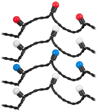 РОЖДЕСТВЕНСКИЕ ОГНИ СИНИЕ ШАРИКИ ТОЛСТЫЙ КАБЕЛЬ 200LED 20M