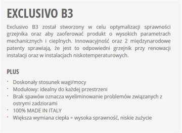 Алюминиевый радиатор 350 FONDITAL EXCLUSIVO B3 1 ребро, высота 41см ga003