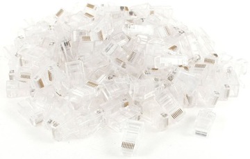 Wtyk końcówki 100szt RJ45 RJ-45 UTP kat5e kat6