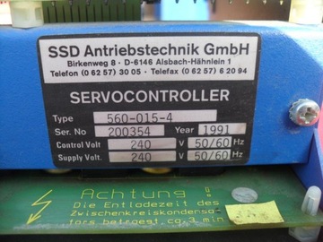 SSD СЕРВОКОНТРОЛЛЕР 560-015-4 электроника