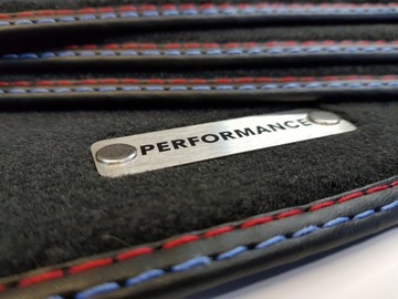 Dywaniki do BMW X3 F25 G01 WELUROWE PREMIUM + LOGO PERFORMANCE