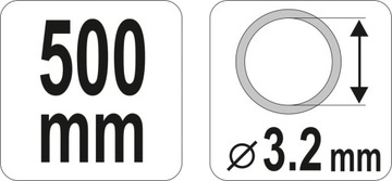 ГИБКИЙ ШЛАНГ ДЛЯ СМАЗОЧНЫХ ПИСТОЛЕТОВ 50СМ YATO