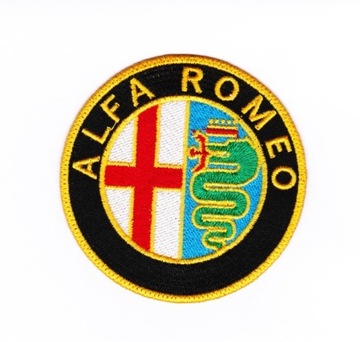 Нашивка VAR ALFA ROMEO 6,5 см черно-желтая