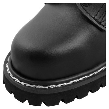 Buty wojskowe taktyczne Glany MIL-TEC desanty ochrona security Czarne 42