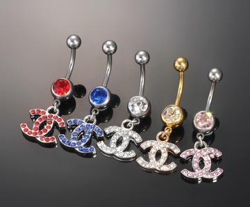 КОЛЬЦО НА ПУПЕ SWAROVSKI STARS, ЗОЛОТО, БЕЛОЕ НОВИНКА!