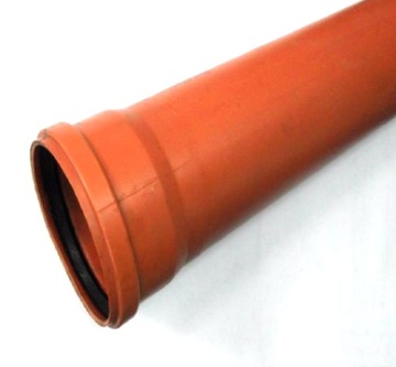 Kanalizacja rura 110x500 SN4 0,5m pomarańczowa PVC ik308