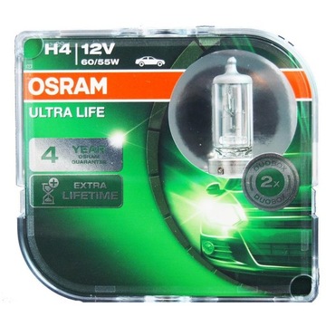 OSRAM ULTRA LIFE H4 12V 60/55W P43t