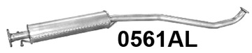 TŁUMIK ŚROD. CHEVROLET LACETTI 1.4 1.6 OD 2003