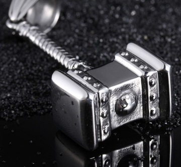 СТАЛЬНОЙ КУЛОН СЕВЕРНЫЙ МОЛОТ ТОРА ВИКИНГОВ