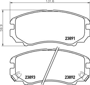 ДИСК ПЕРЕДНИЙ TEXTAR КОЛОДКИ KIA SOUL 280MM