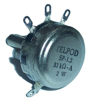 POTENCJOMETR TELPOD SP-1.2 _ 33k A 2W oś 25mm