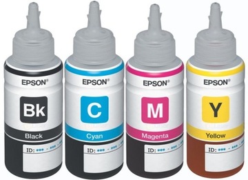 4 ORYG TUSZE EPSON T6641 T6642 T6643 T6644 CMYK